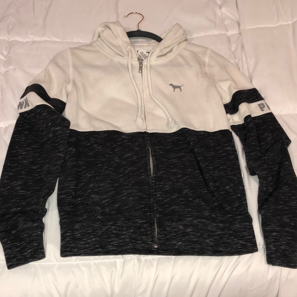 Pink zipped hoodie